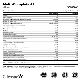 Multi-Complete 45 Bariatric Multivitamin med järn 