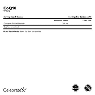 CoQ10 (Coenzyme Q10), 100mg, Capsules