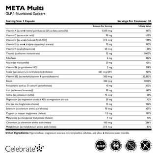 META Multi GLP-1 Ravintotuki 