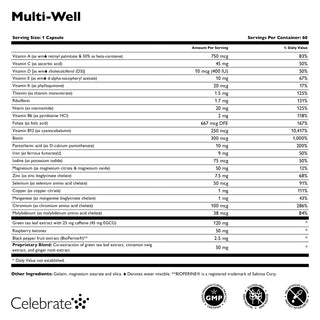 Multi-Well Painonpudotus Multivitamiini, Kapselit 