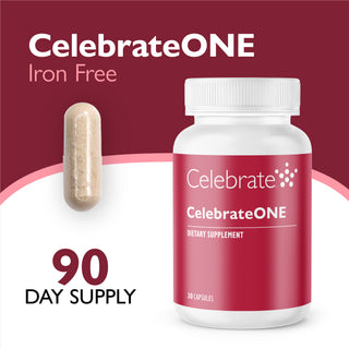CelebrateONE Kerran päivässä Bariatric Multivitamiini ilman rautaa, kapselit, kapselit