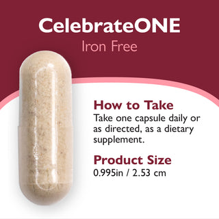 CelebrateONE Kerran päivässä Bariatric Multivitamiini ilman rautaa, kapselit, kapselit
