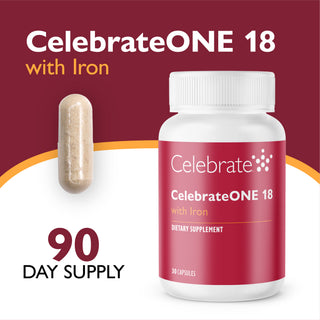 CelebrateONE 18 Kerran päivässä annosteltava Bariatric Multivitamiini raudan kanssa, kapselit, kapselit