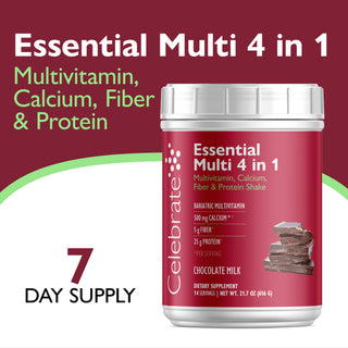 Essential Multi 4 in 1 monivitamiini kalsiumilla + proteiinilla, Jauhe