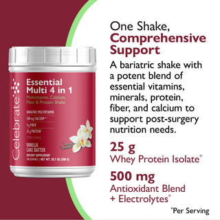 Essential Multi 4 in 1 monivitamiini kalsiumilla + proteiinilla, Jauhe