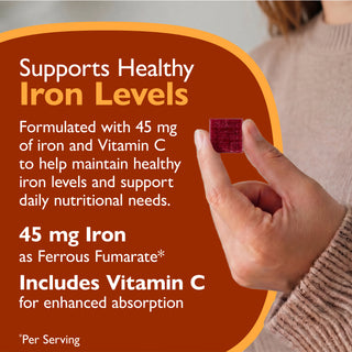 Rauta 45 mg + C-vitamiini, pehmeät purut