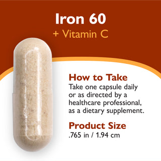 Rauta 60 mg + C-vitamiini, kapselit