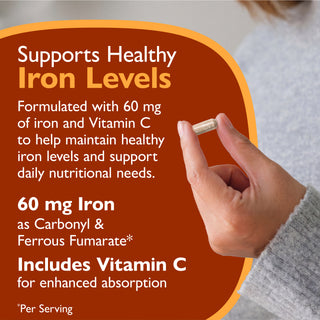 Rauta 60 mg + C-vitamiini, kapselit