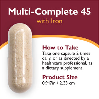 Multi-Complete 45 Bariatric Multivitamiini rautaa, kapselit, kapselit