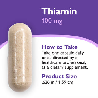Tiamiini B1-vitamiini, 100 mg, kapselit