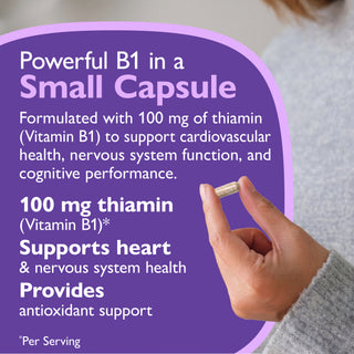 Tiamiini B1-vitamiini, 100 mg, kapselit