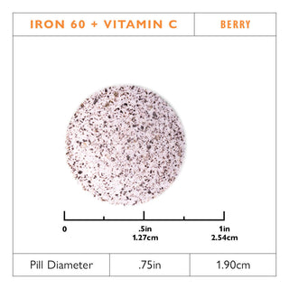 Rauta 60 mg + C-vitamiini, Pureskeltava, Berry 